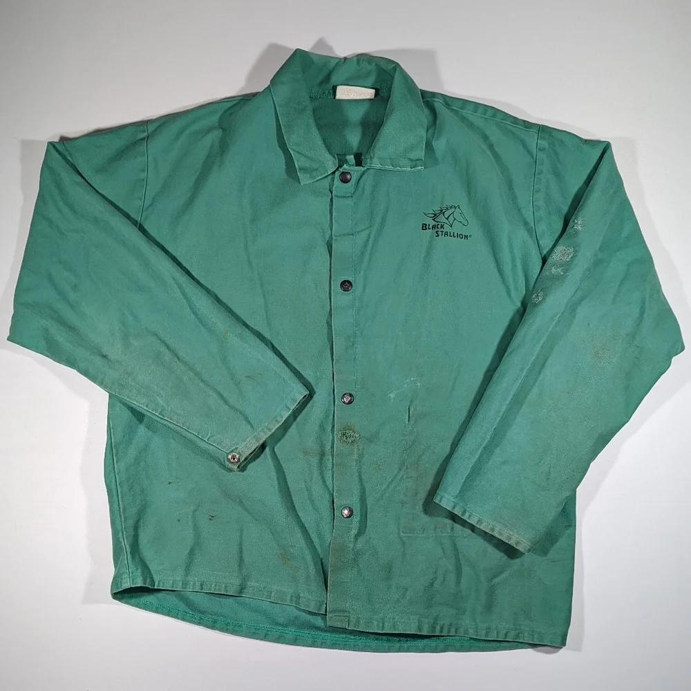 Vintage Black Stallion Sz XL Welders Jacket - Picture 2 of 8